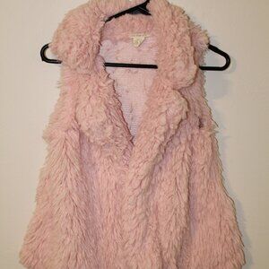 One Step Up Girls Pink Fury Vest Size M 10/12